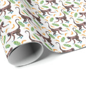 Sweet Monkeys Juggling Bananas Cadeaupapier (Rol Hoek)