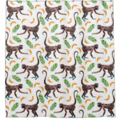 Sweet Monkeys Juggling Bananas Douchegordijn (Voorkant)