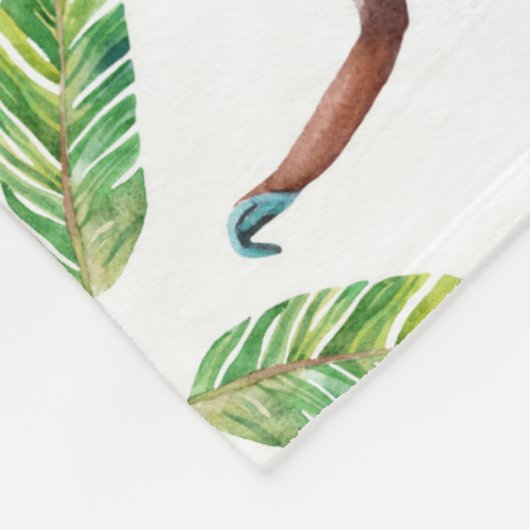 Sweet Monkeys Juggling Bananas Fleece Deken (Hoek)