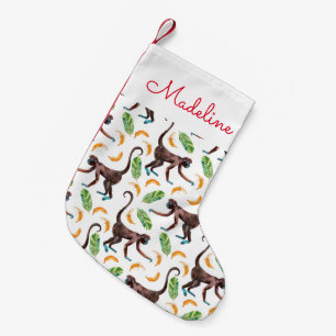 Sweet Monkeys Juggling Bananas   Jouw namen toevoe Kleine Kerstsok