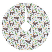 Sweet Monkeys Juggling Bananas Kerstboom Rok (Voorkant)