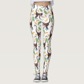 Sweet Monkeys Juggling Bananas Leggings (Voorkant)