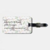 Sweet Monkeys Juggling Bananas | Monogram Bagagelabel (Achterkant horizontaal)