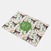 Sweet Monkeys Juggling Bananas | Monogram Deurmat (Schuin)