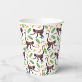 Sweet Monkeys Juggling Bananas Papieren Bekers (Achterkant)