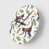 Sweet Monkeys Juggling Bananas Ronde Klok (Hoek)