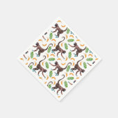 Sweet Monkeys Juggling Bananas Servet (Hoek)