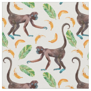 Sweet Monkeys Juggling Bananas Stof