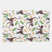Sweet Monkeys Juggling Bananas Theedoek (Horizontaal)