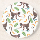 Sweet Monkeys Juggling Bananas Zandsteen Onderzetter (Voorkant)