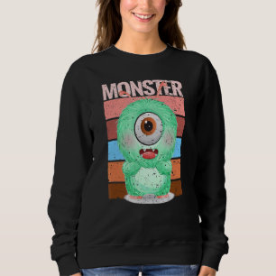 Sweet Monster in de groene lul met een reuzenoog Trui