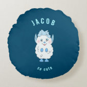 Sweet monster rond kussen (Voorkant)