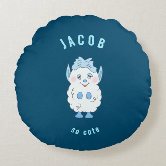 Sweet monster rond kussen (Voorkant)