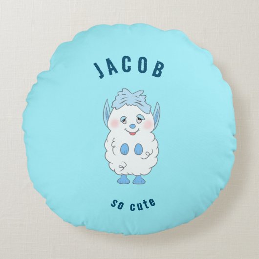 Sweet monster rond kussen (Voorkant)