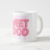 Sweet Mood Pink Bubble Lettering Schattigee esthet Grote Koffiekop (Voorkant rechts)