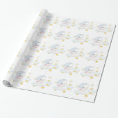 Sweet Moon Baby shower Cadeaupapier (Uitgerold)