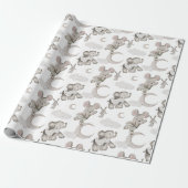 Sweet Moon Dreams Mouse, Speelgoed Bunny, olifant Cadeaupapier (Uitgerold)