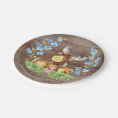 Sweet Moose Baby shower 7" Bord (Gekanteld)