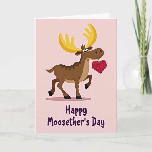 Sweet Moosethers Day Floral Card Kaart (Voorkant)