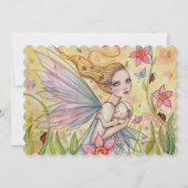 Sweet Mother en Baby Fairy Baby shower Uitnodigt Kaart (Voorkant)