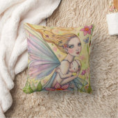 Sweet Mother en Baby Fairy Illustratie Kussen (Deken)