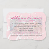 Sweet Mother en Baby Mermaid Baby shower nodigt ui Kaart (Achterkant)