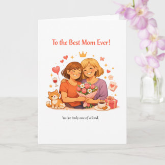 Sweet Mother's Day Card – To the Best Mom Ever Kaart