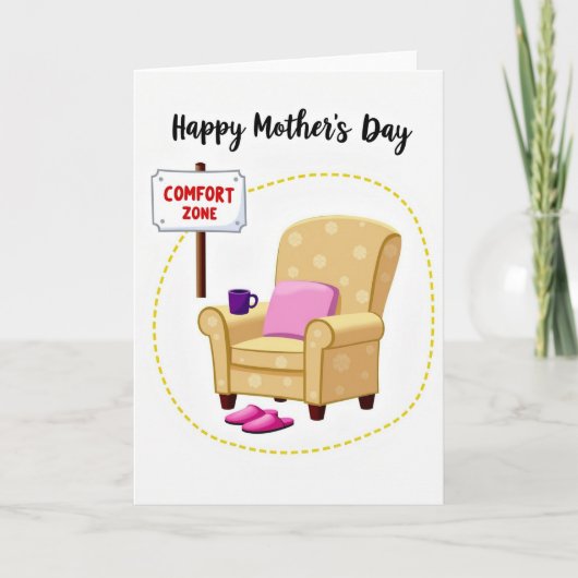 Sweet Mothers Day Comfort Zone Card Kaart (Voorkant)