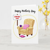 Sweet Mothers Day Comfort Zone Card Kaart (Gele Bloem)