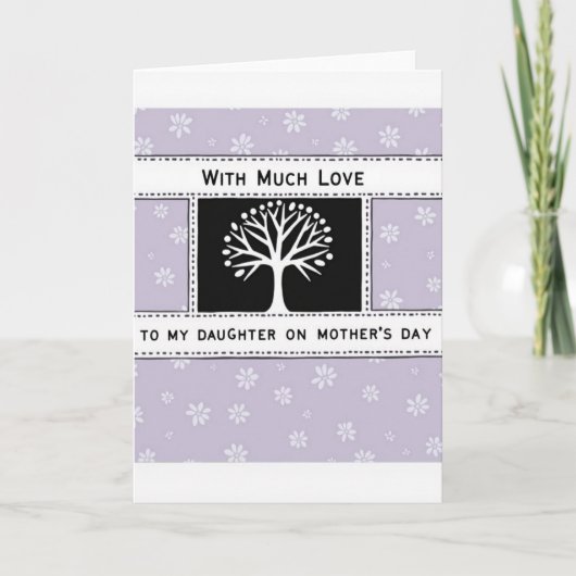 Sweet Mothers Day Tree Art Card Kaart (Voorkant)