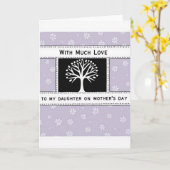 Sweet Mothers Day Tree Art Card Kaart (Gele Bloem)