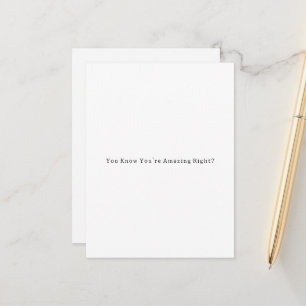 Sweet Motivational You're Amazing Card Briefkaart