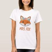 Sweet Mrs. Fox Women's Matching Couples T-shirt (Voorkant)