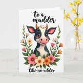 Sweet Mudder Like No Udder Card Kaart (Gele Bloem)