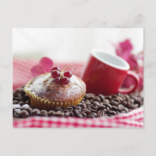 Sweet Muffin und feiner Kaffee Briefkaart (Voorkant)