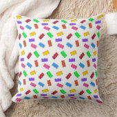 Sweet multicolored beer snoep pattern on white kussen (Deken)