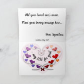 Sweet Mummy met hart en botervliegen Kaart (Binnen)