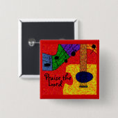 SWEET MUSIC VIERKANTE BUTTON 5,1 CM (Voorkant /achterkant)