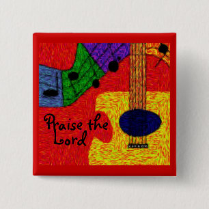 SWEET MUSIC VIERKANTE BUTTON 5,1 CM