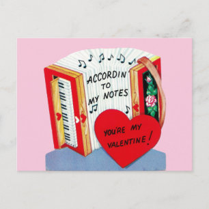 Sweet  Musical Valentijnsdag Love Card Briefkaart