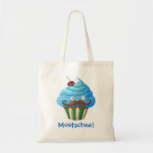 Sweet Mustached Cupcake Tote Bag (Voorkant)