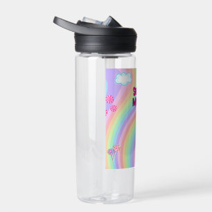 Sweet Mystic De Eenhoorn op een sticker Waterfles