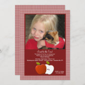 Sweet naar de kernfotouitnodiging kaart (Voorkant / Achterkant)