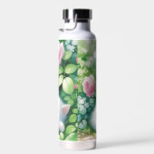 Sweet Napping White Kitten onder een Rozen Struik Waterfles (Rechts)