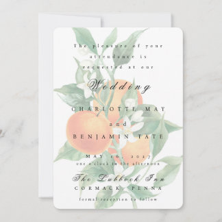 Sweet Nectar Elegant Wedding Invitation Kaart