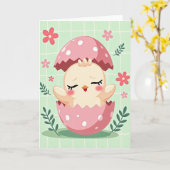 Sweet New Baby Bird Card Kaart (Gele Bloem)