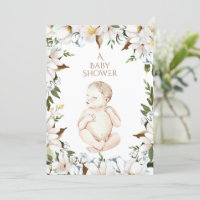 Sweet Newborn Baby Floral Baby shower