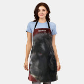 Sweet Newfoundland Hondengezicht gepersonaliseerd Schort (Gedragen)