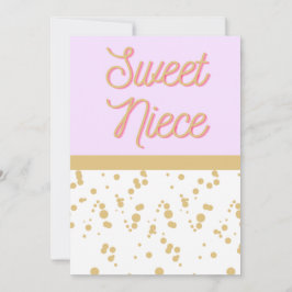Sweet Niece Birthday Kaart