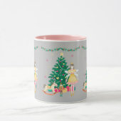 Sweet Notenkraker Ballerina Waterverf Kerst Mok (Midden)